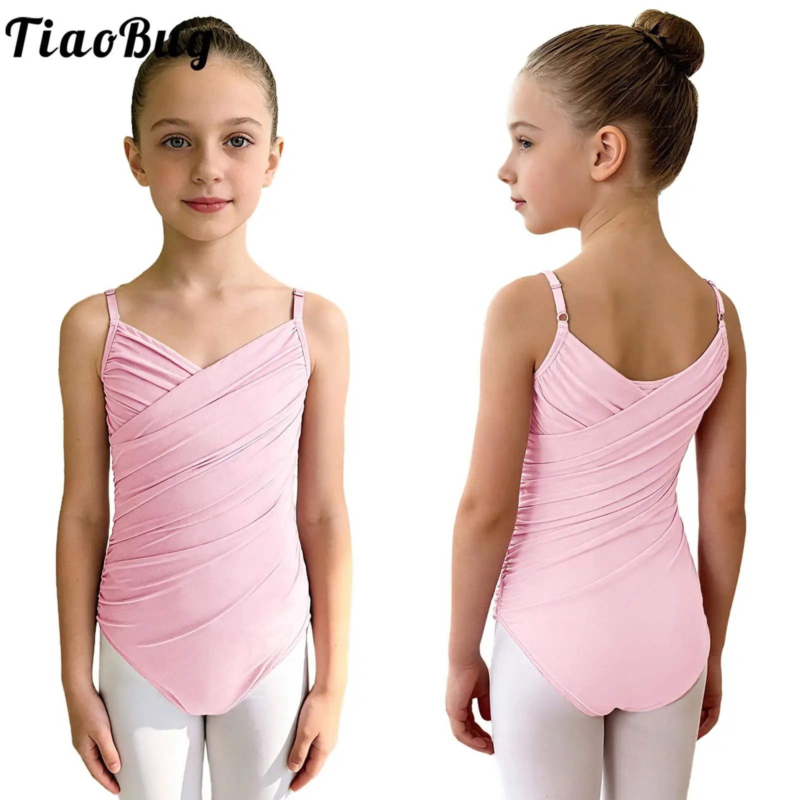 Maillot de ballet clásico niña con tirantes ajustables - imagen 2