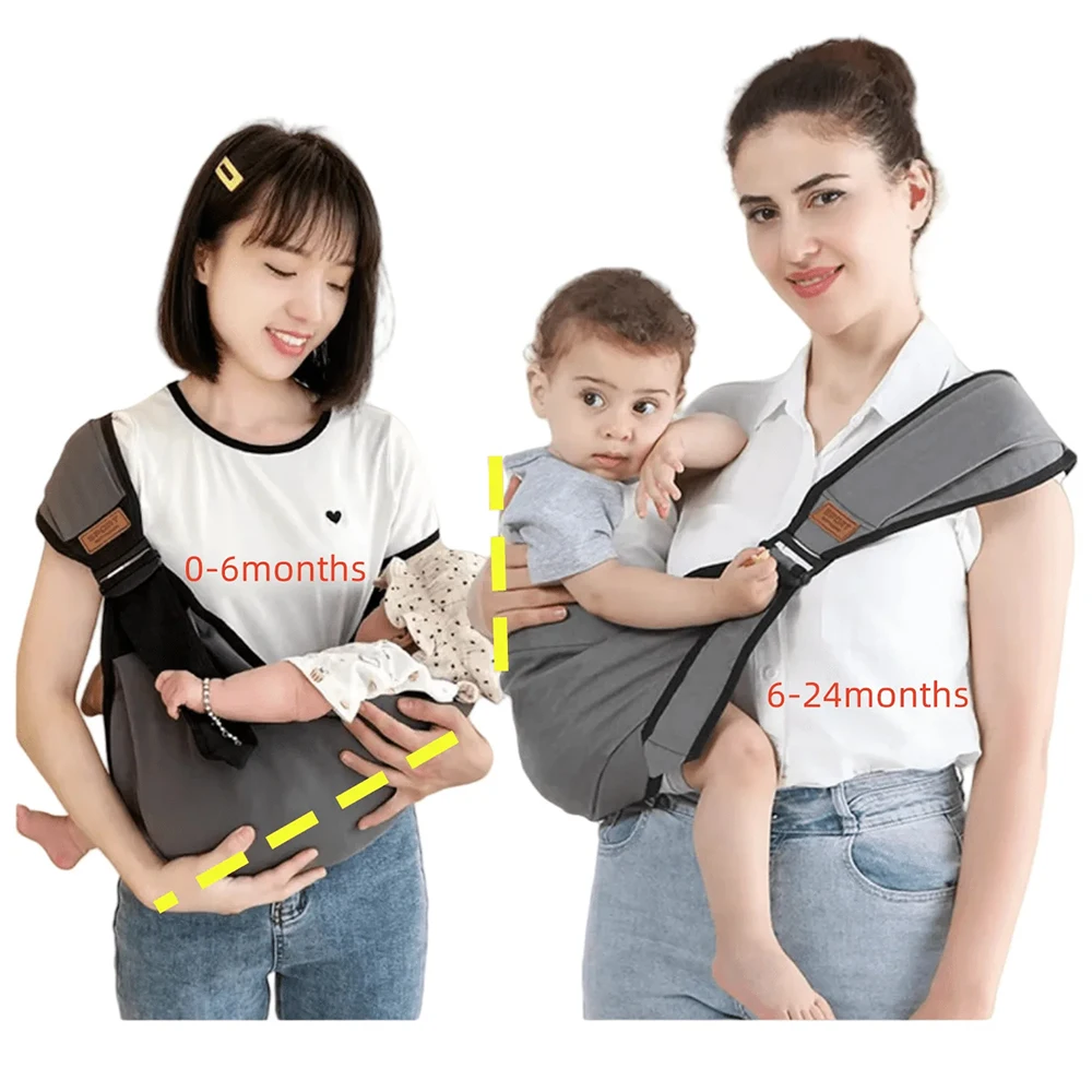 Portabebés para recién nacidos y niños pequeños, todas las posiciones hacia afuera, lado, cadera y espalda, actividades al aire libre en interiores para las cuatro estaciones - imagen 2