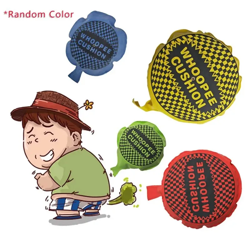 Juguetes de broma divertidos novedosos, cojín de chuletas, juguetes de broma, almohada con almohadilla para pedos, juguetes de regalo para niños y adultos, Día de los Inocentes - imagen 4