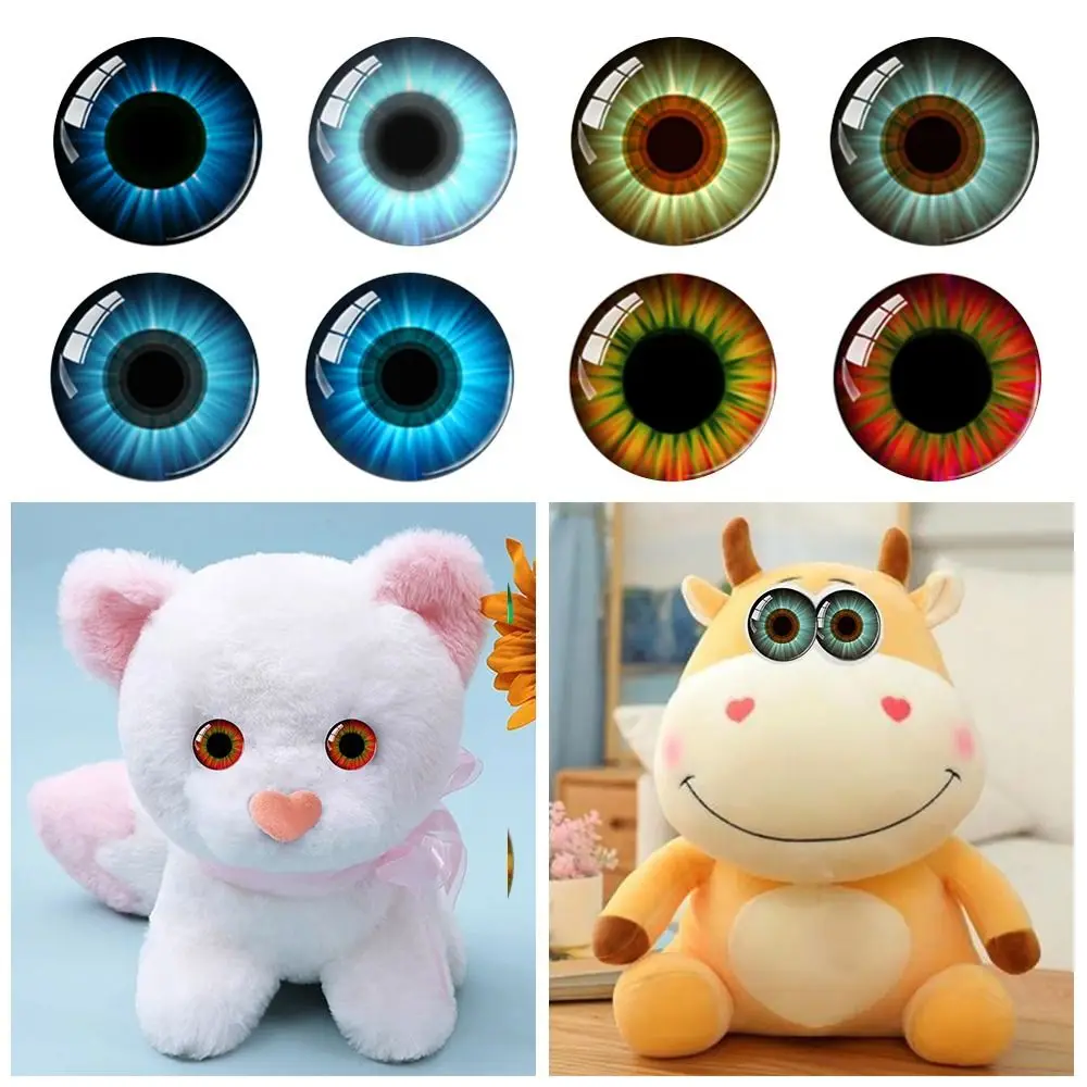 Ojos de Oso de Cristal con purpurina de seguridad, piezas de juguetes de peluche, artesanía de ojos, accesorios de muñecas de animales, 6mm-20mm, 10 pares - imagen 3
