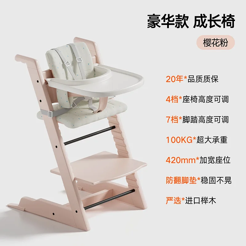 Trona de madera para bebé – Silla evolutiva comedor multifuncional - imagen 5