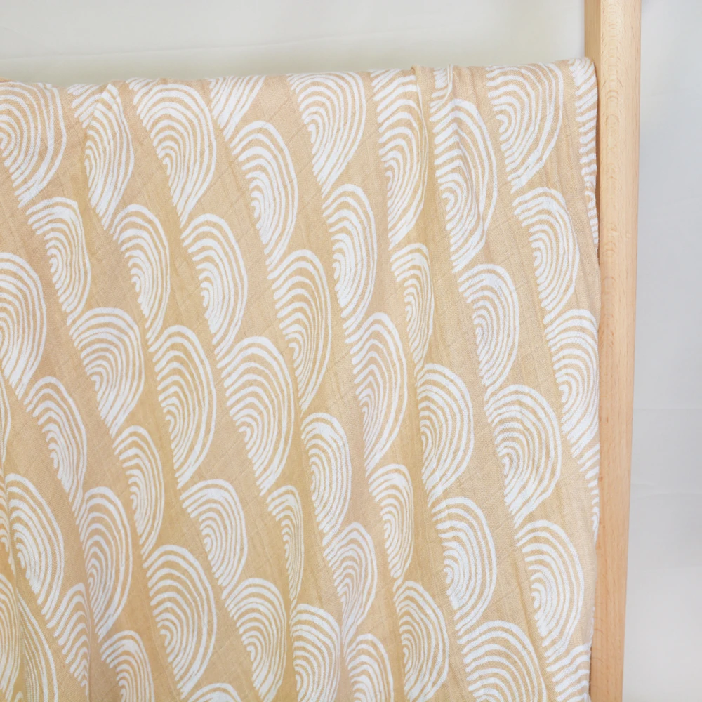 Eezkoala algodón de bambú 120*110cm 2 capas Toalla de baño para bebé recién nacido manta envolvente de muselina - imagen 4