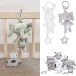 Sonajero peluche suave con osito y conejo – Juguete sonoro para bebé