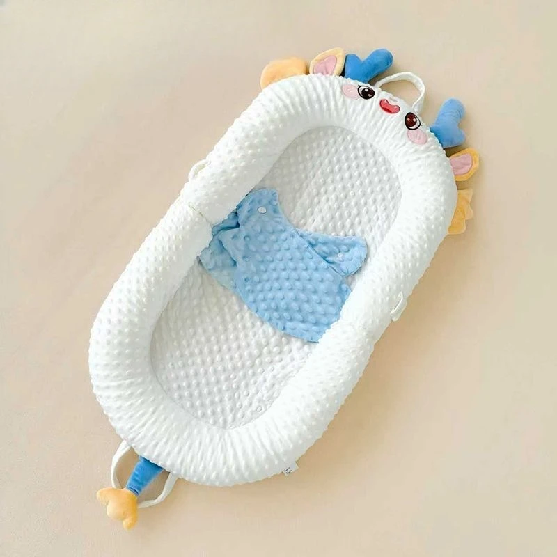 Almohada inclinada anti-acup bebé – Calmante recién nacido doble cara - imagen 3