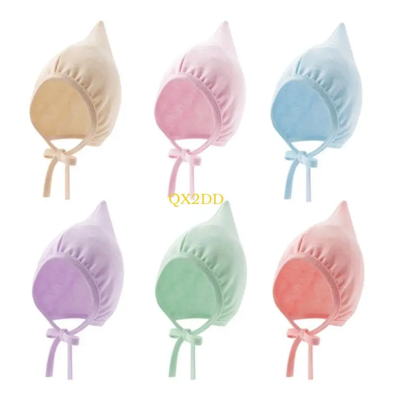 Hombo bebé QX2D Hittlers calientes y Gapas Fetal Fetal Infantes Bonnón con correa barbilla a prueba viento - imagen 3