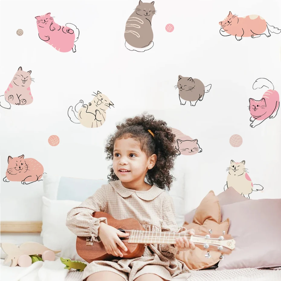 Pegatinas de pared con perros en acuarela para habitación infantil - imagen 2