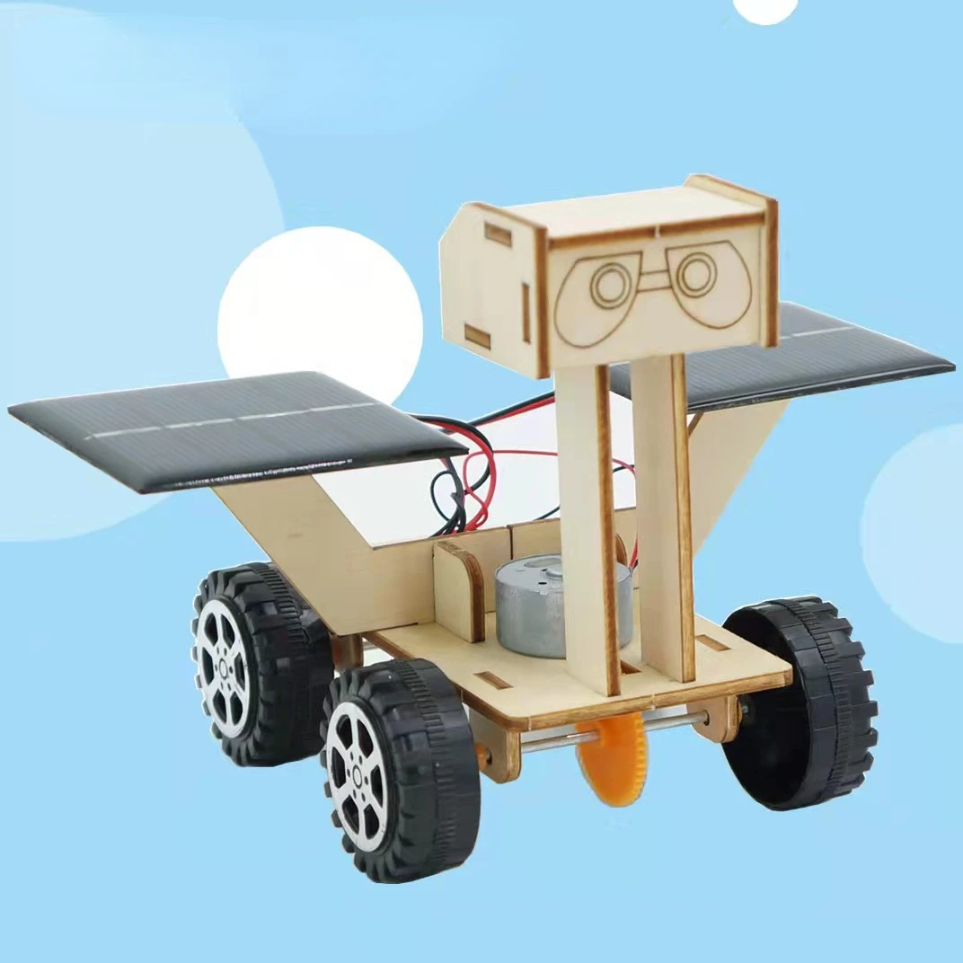 Gizmo De ciencia creativa para niños, 1 piezas, máquina alimentada por energía Solar, modelo de coche para niños, regalo, juguetes educativos de aprendizaje Simple - imagen 2