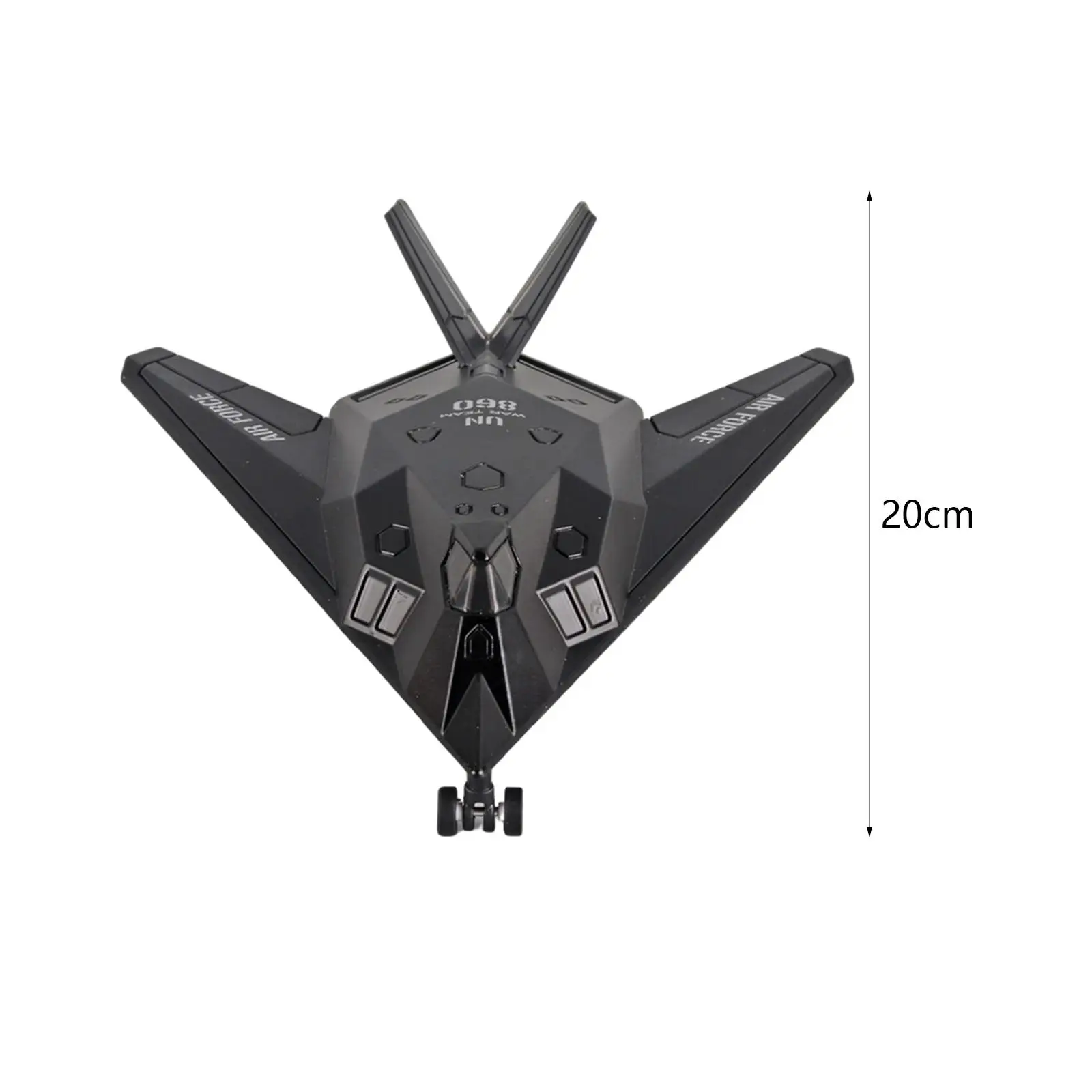 Alloy Diecast Aircraft Model W/ Light and Sound Air Force Fighter Kids Toy