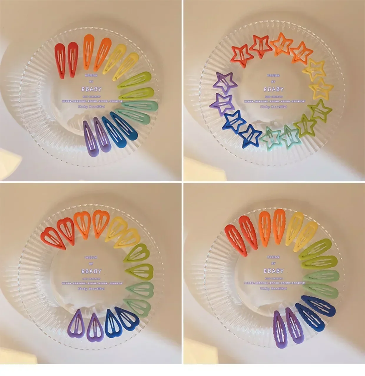 14 unids/set coreano Color caramelo niños pasador de pelo niños pasadores esmerilados sombreros niñas niños accesorios para el cabello caliente - imagen 5