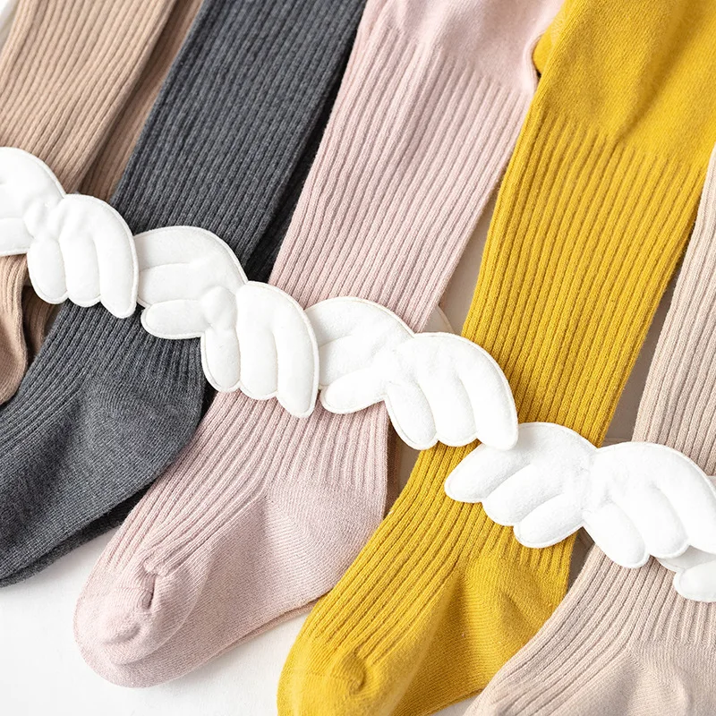 Medias de algodón con alas de Ángel para bebé, medias bonitas para niña de 0 a 6 años, 1 par - imagen 2