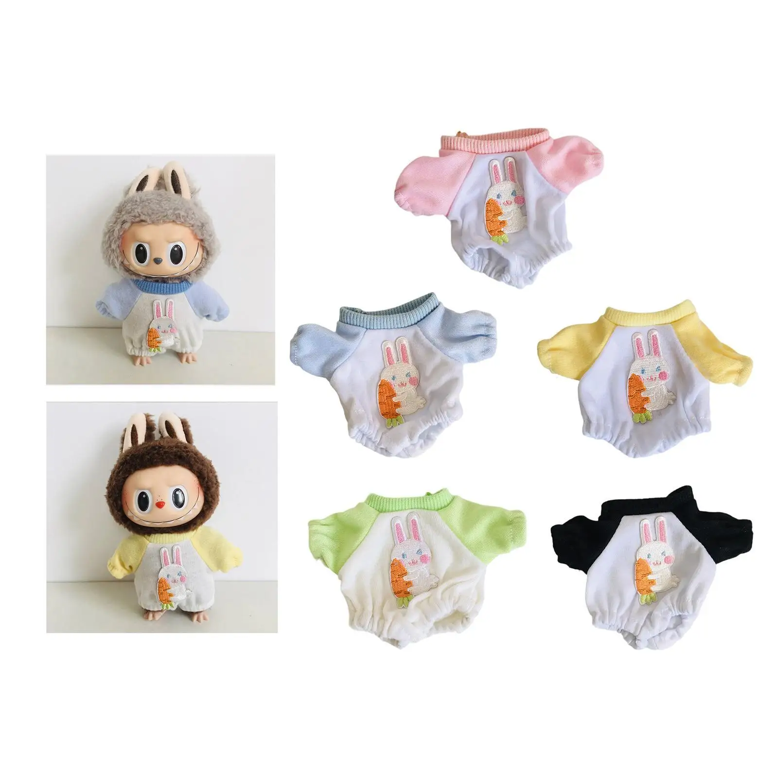 Doll Bodysuit Soft Cute Fashion Doll Dress up for 17cm Pendant Doll Costume