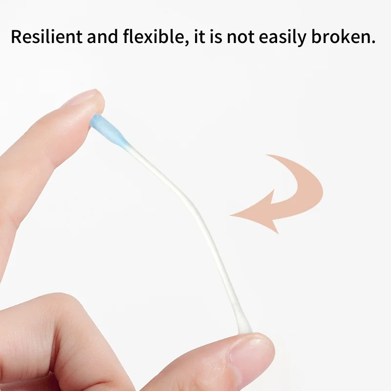50 unids/caja hisopo de algodón para bebé-varilla de algodón adhesiva de doble punta para bebé-dispositivo especial de limpieza de cerumen y moco Nasal para recién nacidos - imagen 4