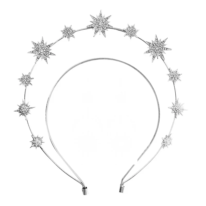 Halo Crown Corona de boda boho – Diadema nupcial para niña - imagen 4