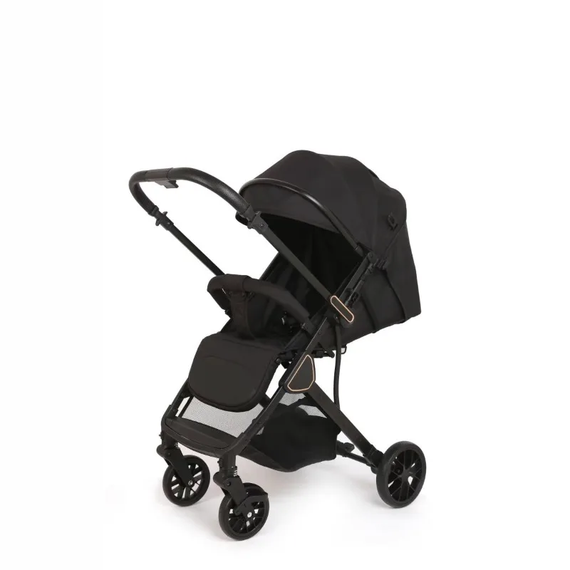 El cochecito ligero puede sentarse o acostarse con un solo clic, cochecito de bebé portátil con rueda universal plegable
