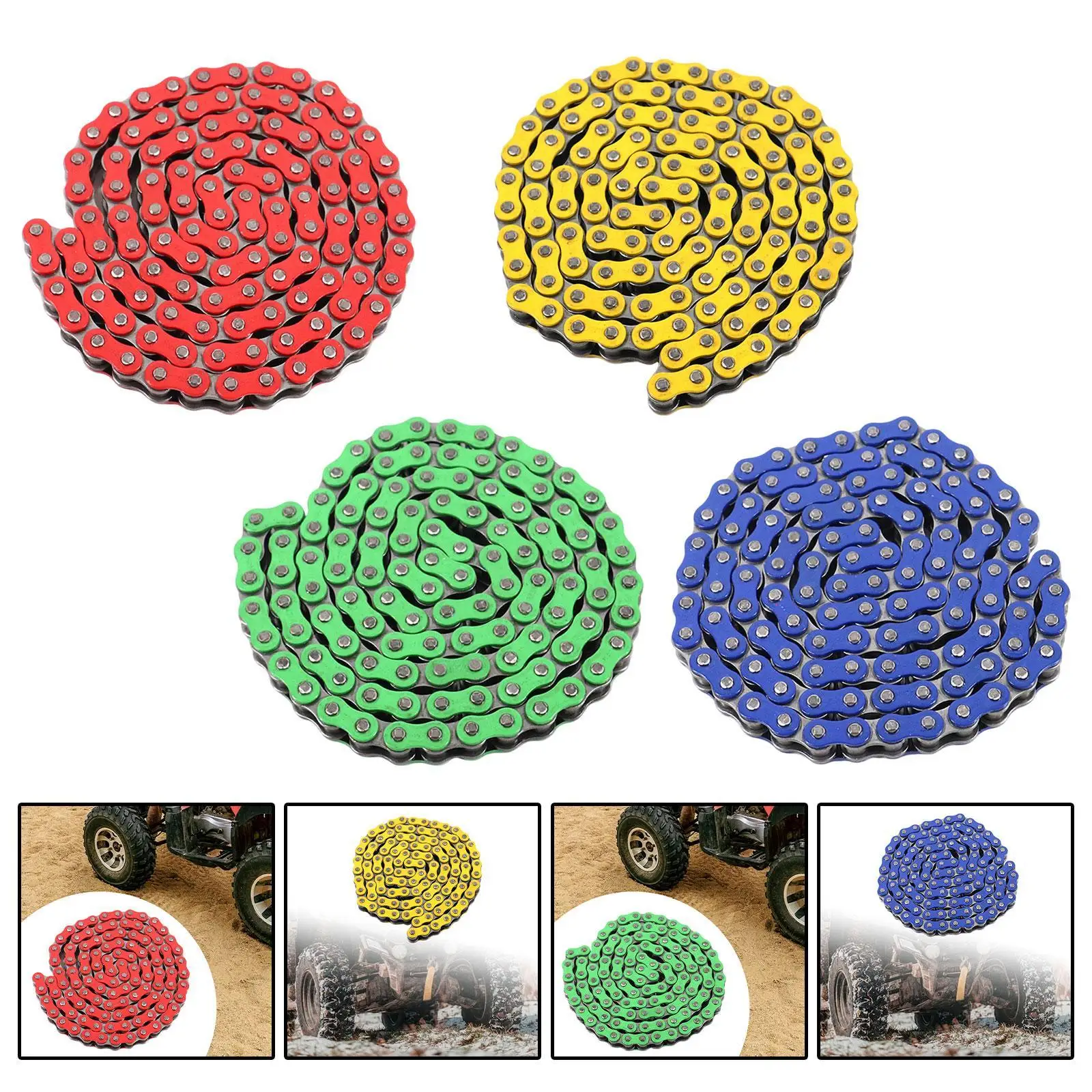 428H Motorcycle Drive Chain Motorbike Replacement Wear Resistant Motorcycle