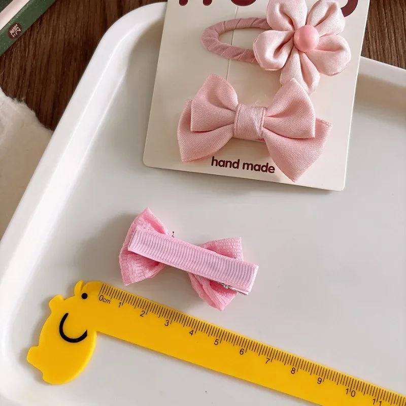 Horquillas de flores y lazos suaves para bebé - imagen 2