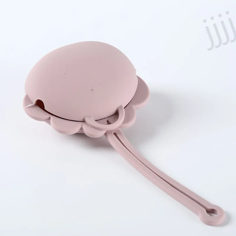Portachupetes de silicona con cordón antigolpes para bebé - imagen 2