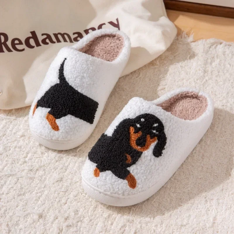 Zapatillas infantiles de algodón con bordado de teckel - imagen 5