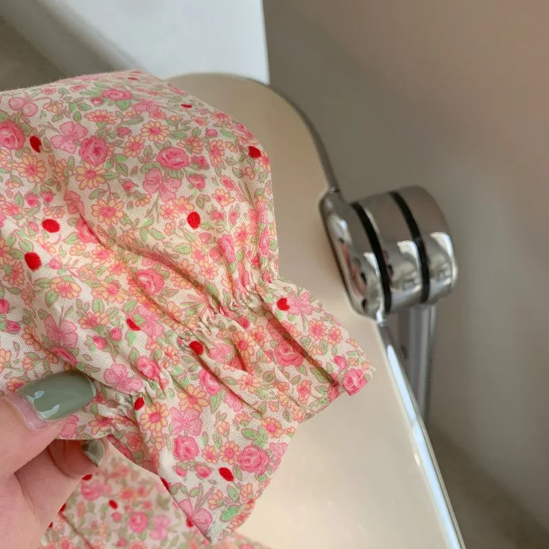 2025 nuevo vestido de princesa Floral coreano de otoño/invierno para niñas pequeñas, lindo cuello Peter Pan, moderno y elegante, suave y cómodo - imagen 4