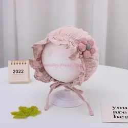 Gorro de algodón con encaje para bebé 85AE