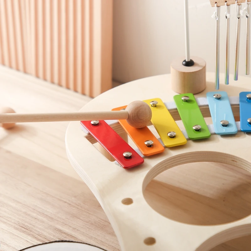 Campanas eolianas de madera – Juguete musical Montessori para bebés - imagen 4
