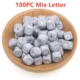 100pcs Mix Gray