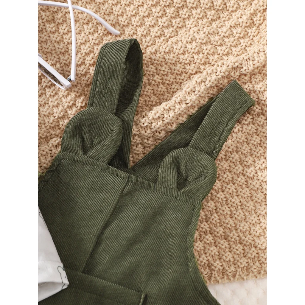 Mono oso verde para bebé niña – Invierno - imagen 4