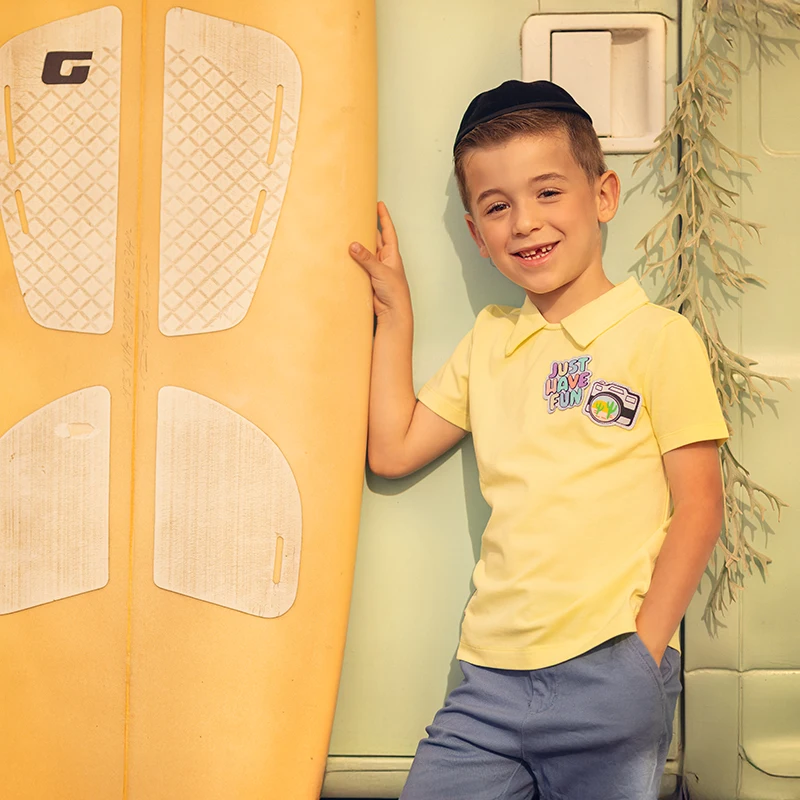 Vestido APPS para niña, top para niño y niña con aplicaciones bordadas, etiquetas, tela de algodón piqué, ropa de verano para niños - imagen 3