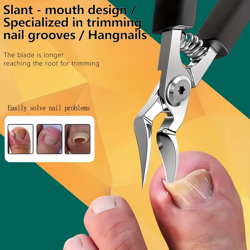 Cortauñas profesionales acero inoxidable uñas gruesas – Corte fácil - imagen 3