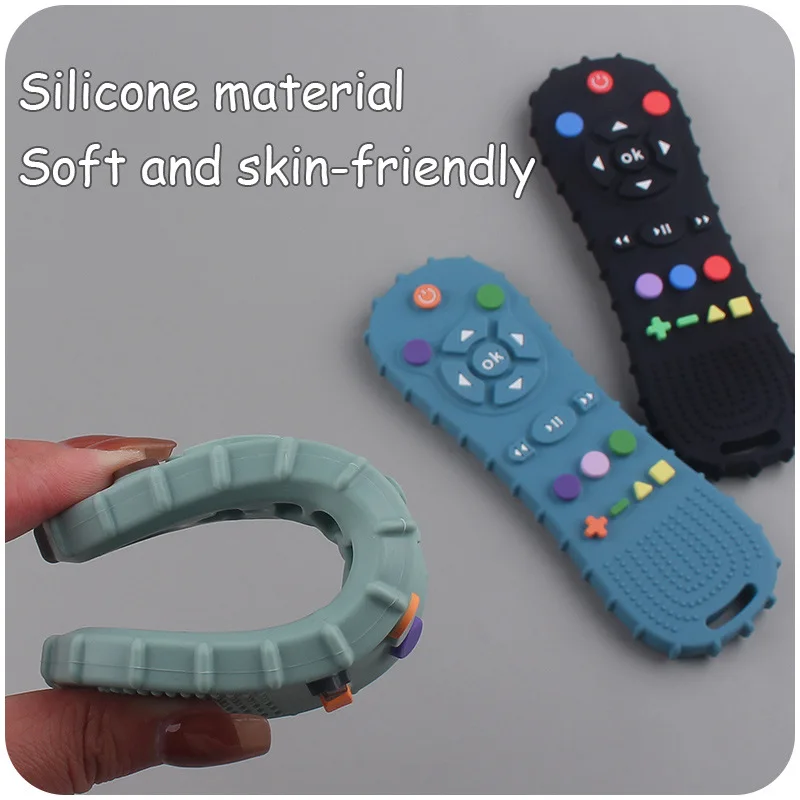 Mordedor de silicona con mando para aliviar la dentición del bebé - imagen 3