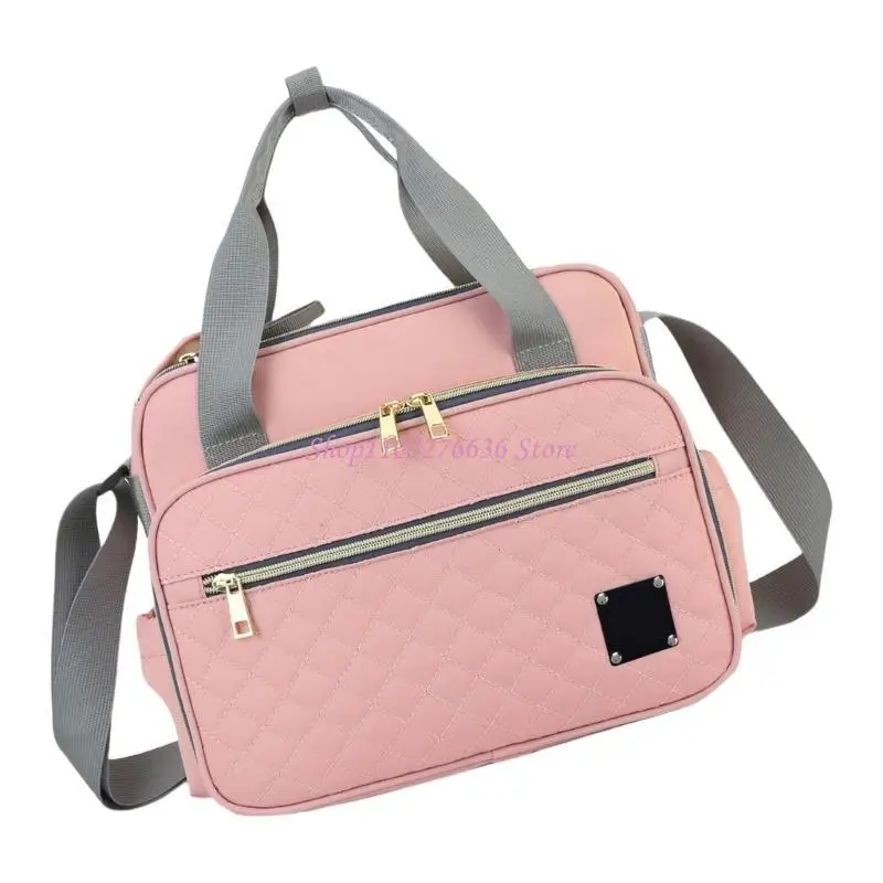 Bolso pañal para bebés R6FD para madres, bolsa caja organizadora esencial recién nacidos con correa ajustable - imagen 3