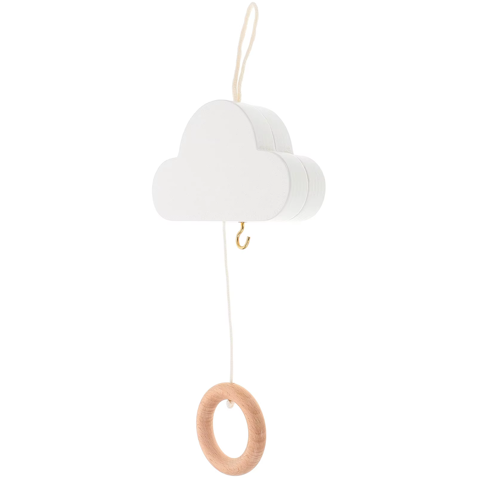 Móvil nube para cuna de bebé – Decoración minimalista boho - imagen 2