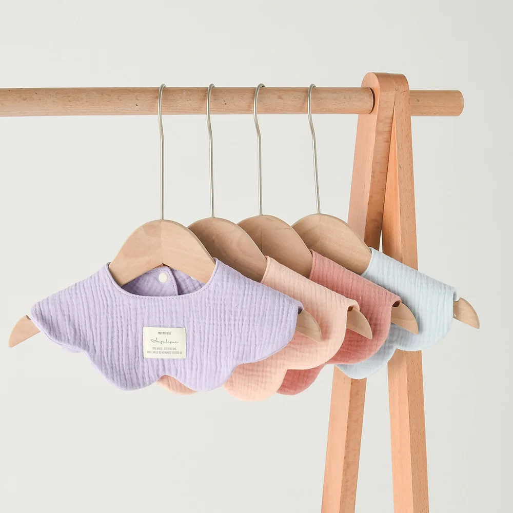 Babero de bebé reversible de dos caras para alimentación de algodón - imagen 4