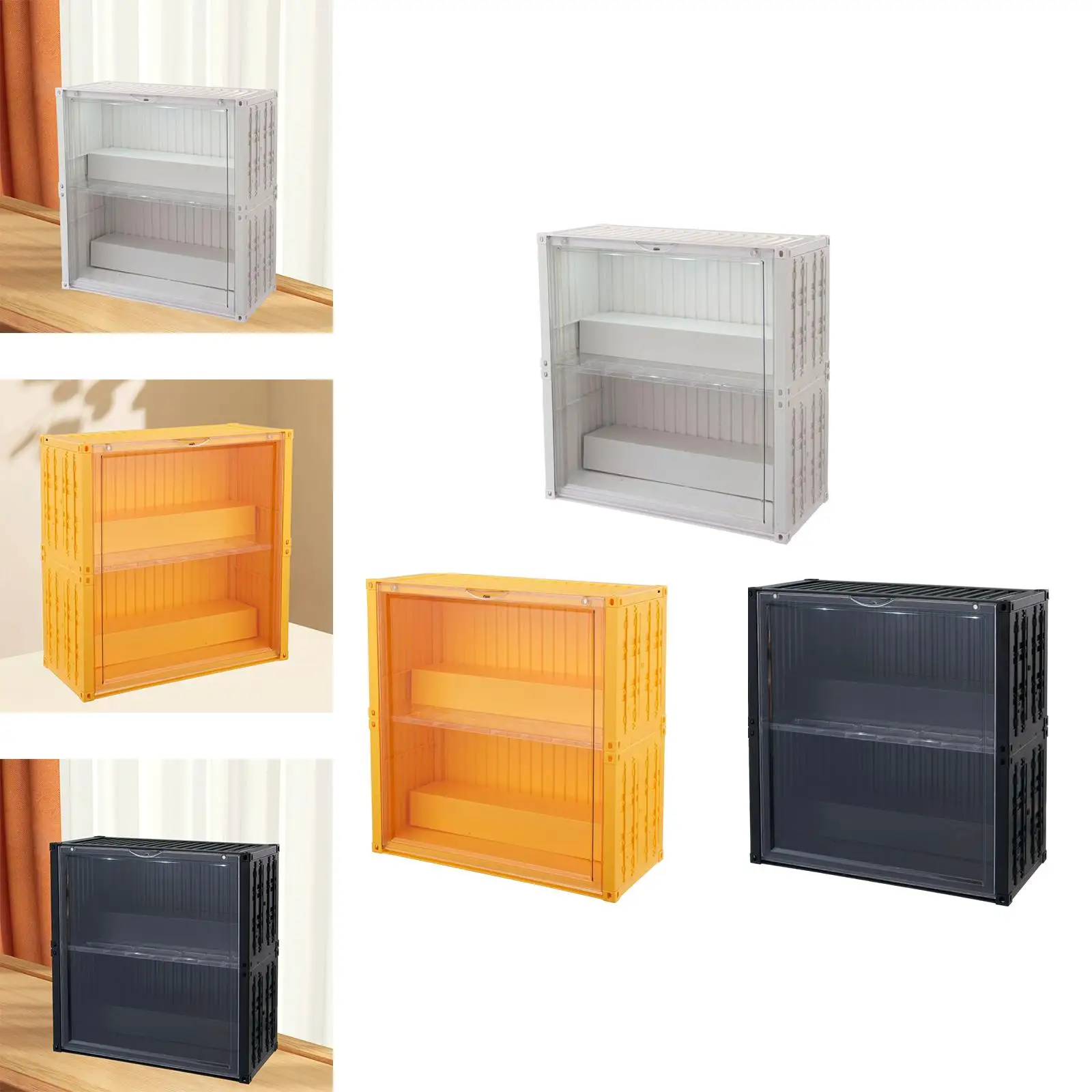 Display Case for Collectibles Dolls Miniature Figurines Doll Storage Box