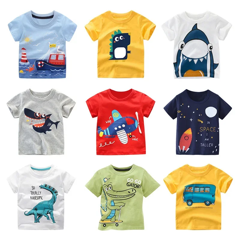 Camiseta manga corta de algodón con print para niños - imagen 5