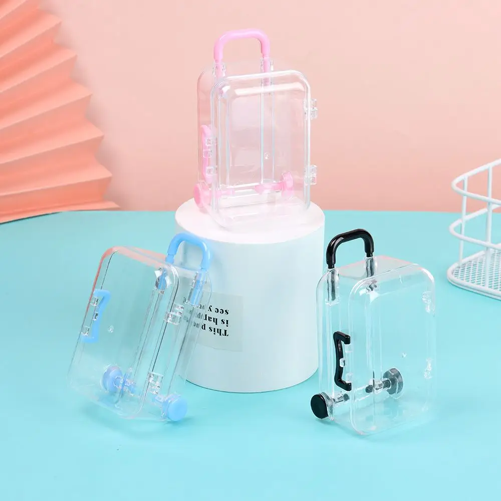 Maletero para muñeca, bolso, decoración para casa de muñecas, bolso de mano pequeño y encantador, caja de joyería, muñecas, juguetes en miniatura, Mini maleta - imagen 2