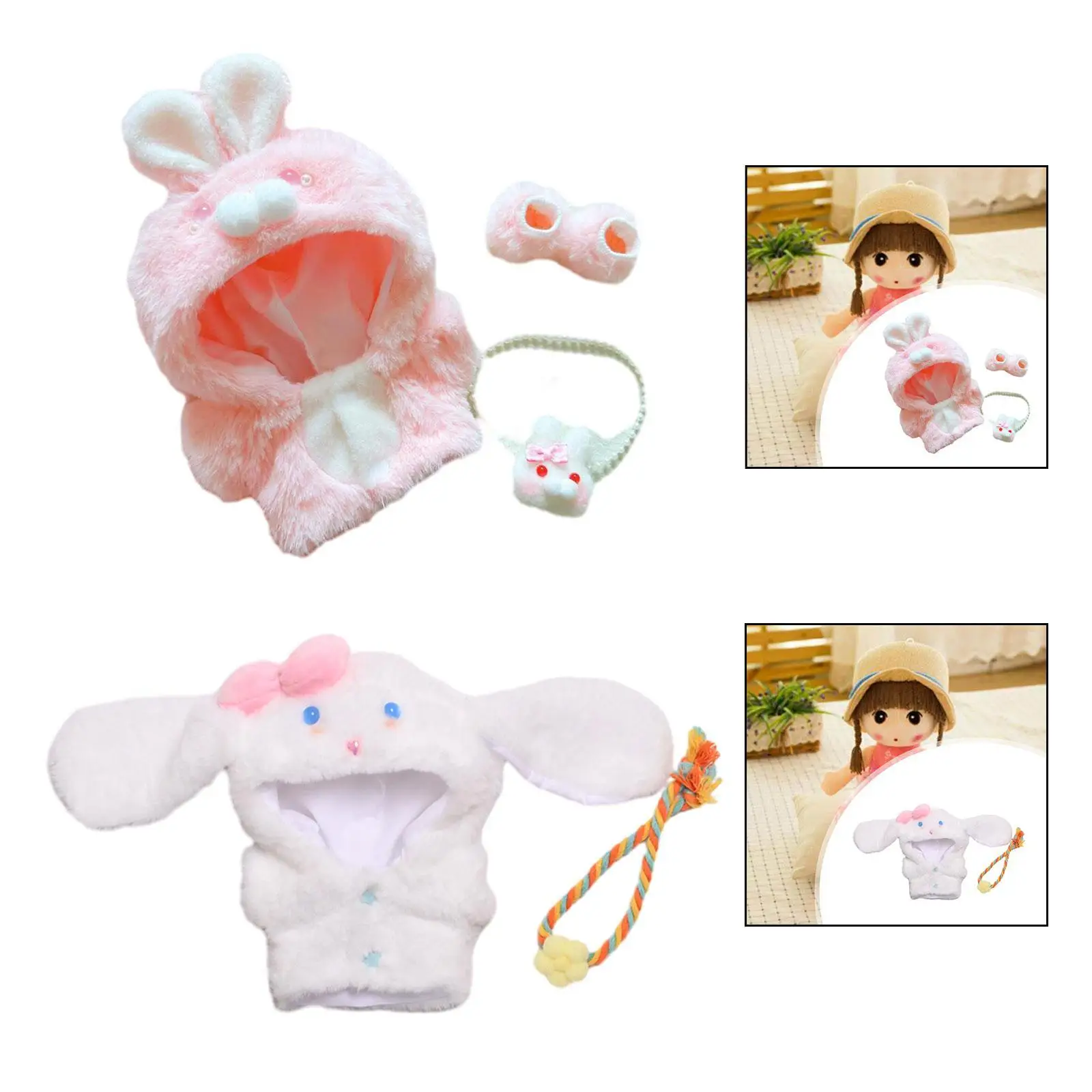 Doll Outfit Collection with Hood And Backpack for Imaginative Play
