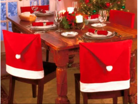 Nuevas decoraciones navideñas de patrulla canina, decoración festiva, fundas para sillas de comedor, bonitas sillas de Anime, funda antipolvo, ambiente de cocina - imagen 5