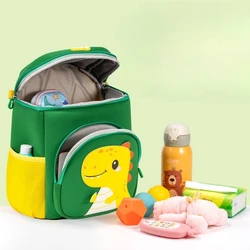 Mochila infantil de nailon con estampados animales y dinosaurios