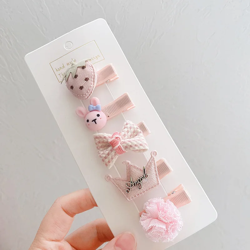 5pcs pink strawberry