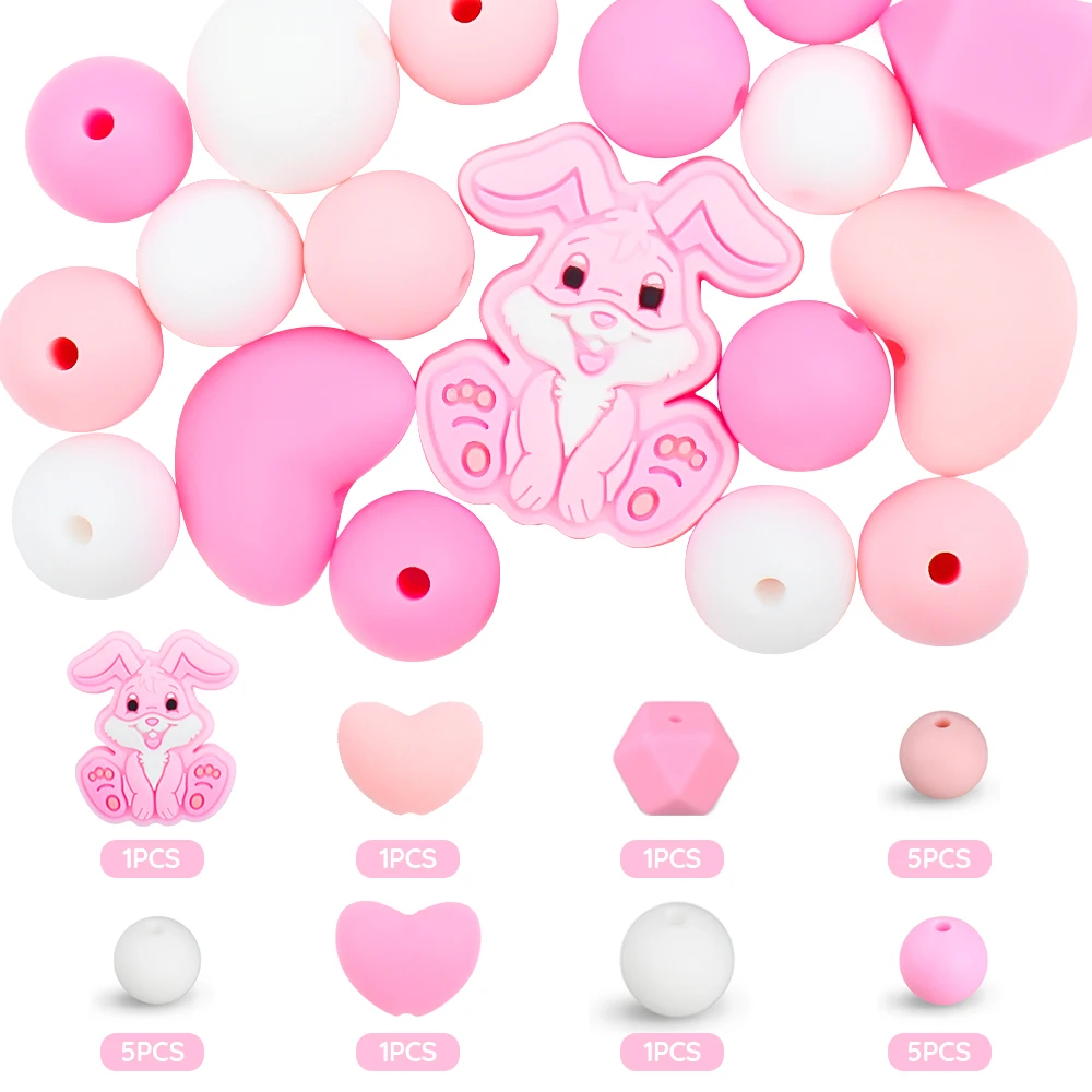 Juego cuentas silicona - Vista principal completa