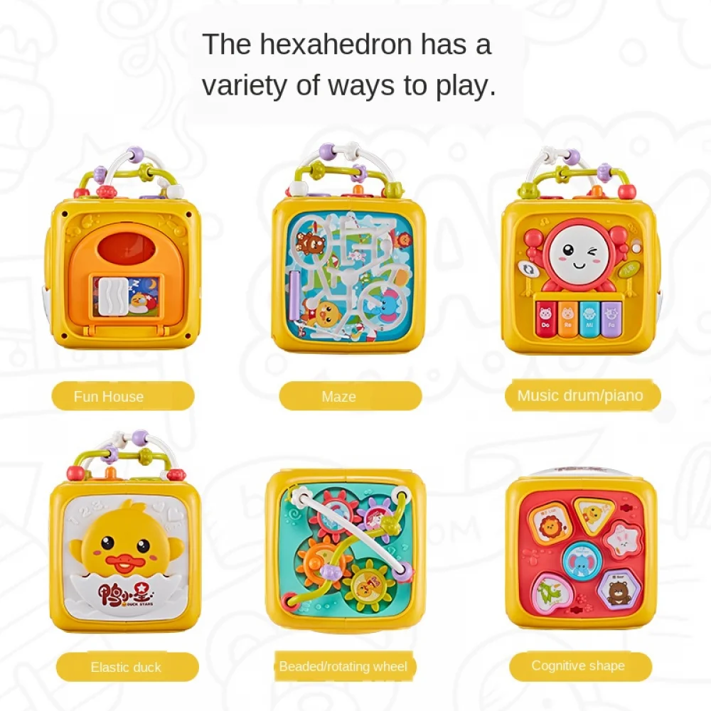 Juguete educativo tambor de percusión para niños hexagonal infantil - imagen 2