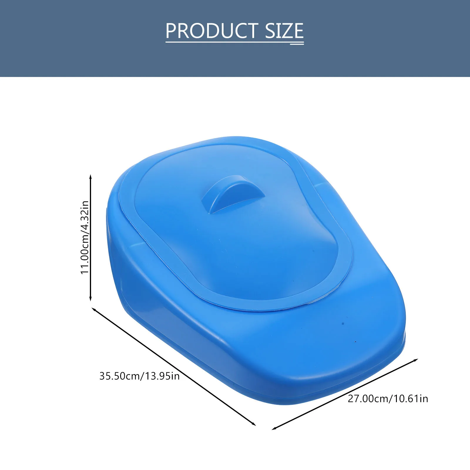 Colcha con tapa, bandeja de cama portátil de plástico para adultos, diseño ondulado para ancianos, uso doméstico en Hospital, orinal resistente, Parálisis Puerpera - imagen 4