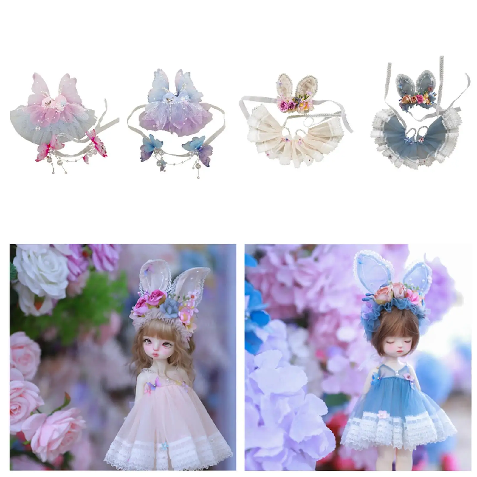 1:6 BJD Doll Dress Make Your Own Dolls Clothing Photo Props for Little Girls