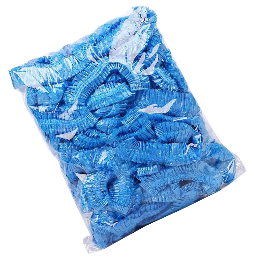 200 Uds. Cubiertas de zapatos desechables duraderas de Pe cubiertas protectoras antideslizantes impermeables para pies para salas limpias casas hospitales - imagen 4