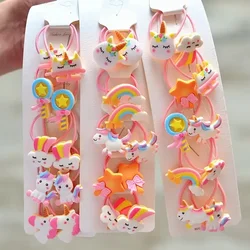 Cintillos elásticos de colores para el pelo de niña
