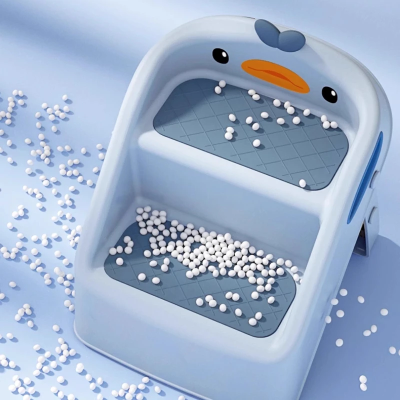 ‌ Taburete plegable que ahorra espacio, reposapiés portátil para baño, banco de tocador de diseño plegable, soporte compacto para pie para el hogar