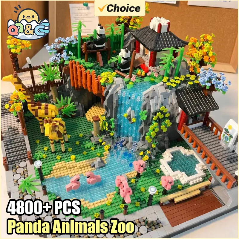 4800 Uds. Bloques de construcción Zoo Micro bloques de construcción modelo de plástico de diamante decoración del hogar arquitectura regalos de cumpleaños niños