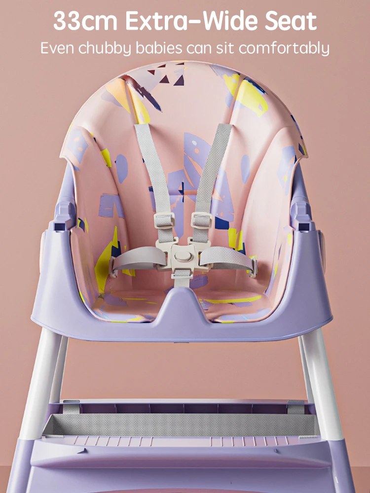 Trona reclinable con ruedas y accesorios para bebé - imagen 5