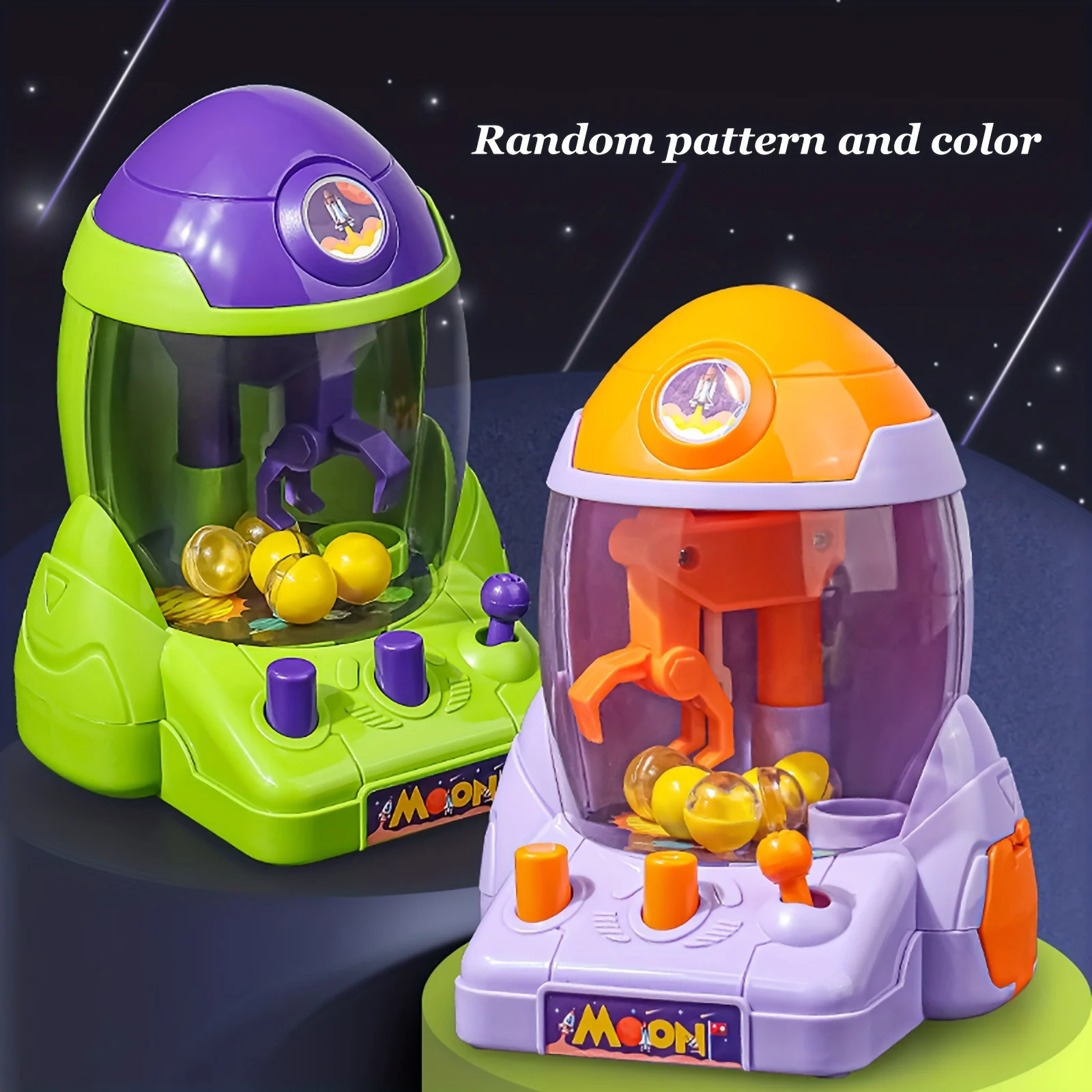 Cohete espacial de juguete giratorio para niños